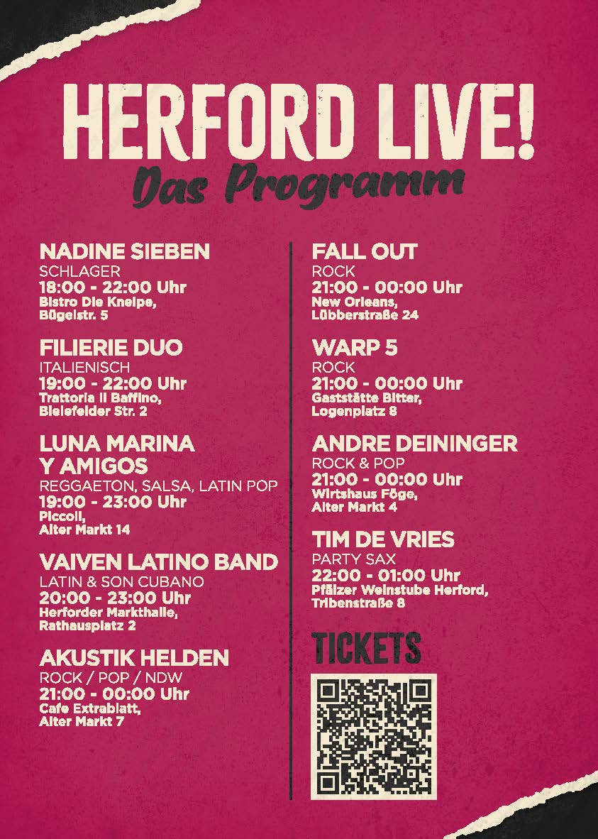 Herford Live Programm